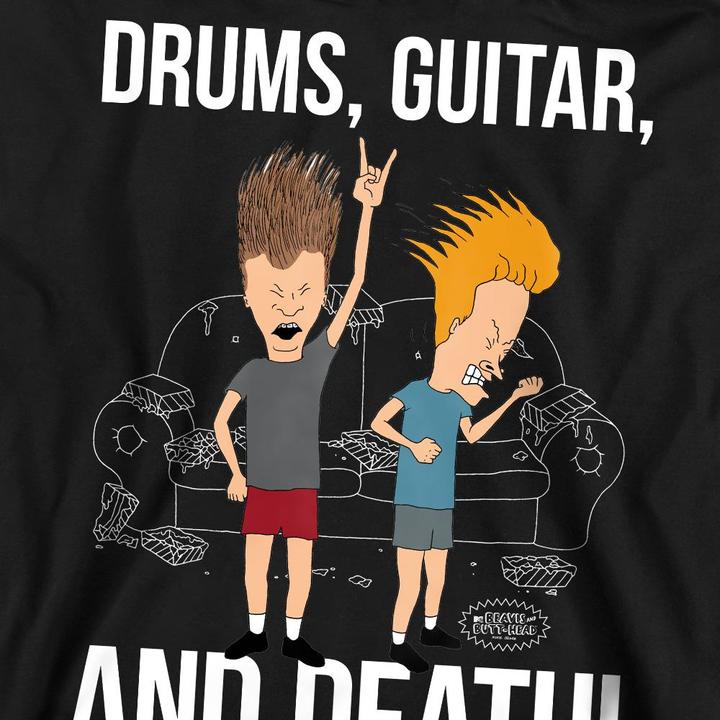 Produktbild Beavis and Butthead Drums Guitar & Death Sweatshirt (S)