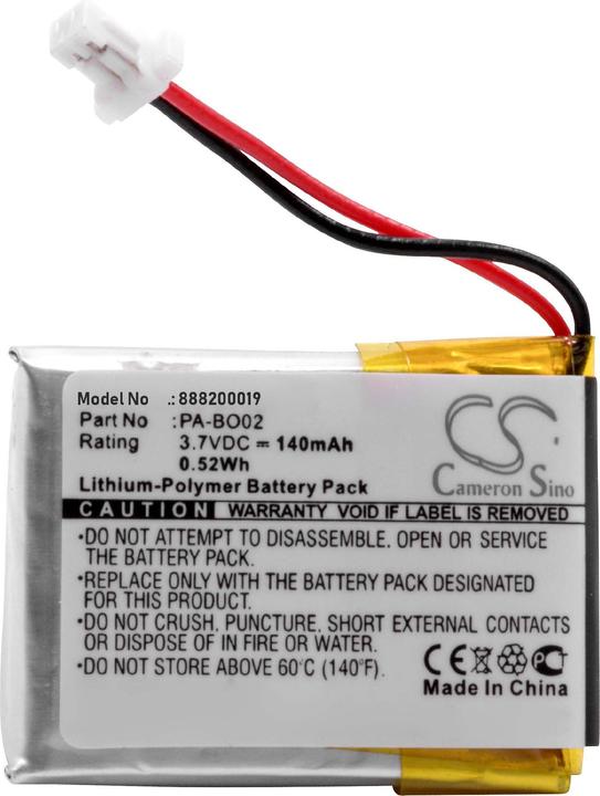 Actual product image XCell Li-polymer battery - 140mAh (3.7V) - for wireless headset, headphones like Bang & Olufsen PA-BO02 (PA-BO02)