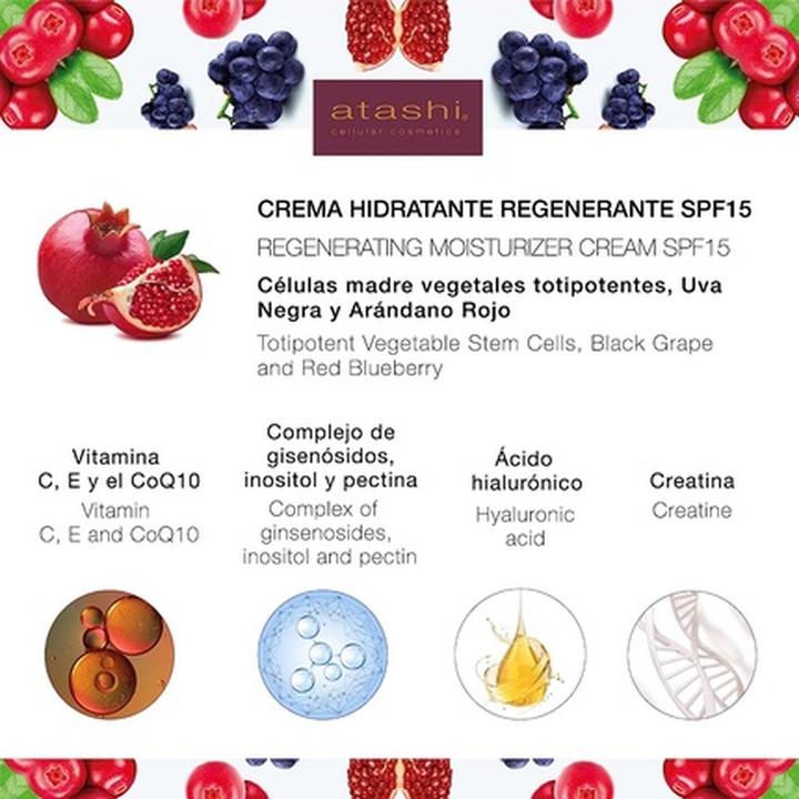 Actual product image Atashi CELLULAR ANTIOXIDANT SKIN DEFENSE crema hidratante regenerante 50 ml (50 ml, Day cream, SPF 15)