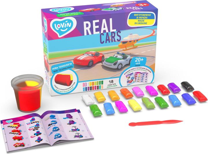 Immagine prodotto Clovin Set Di Pasta Da Gioco Real Cars