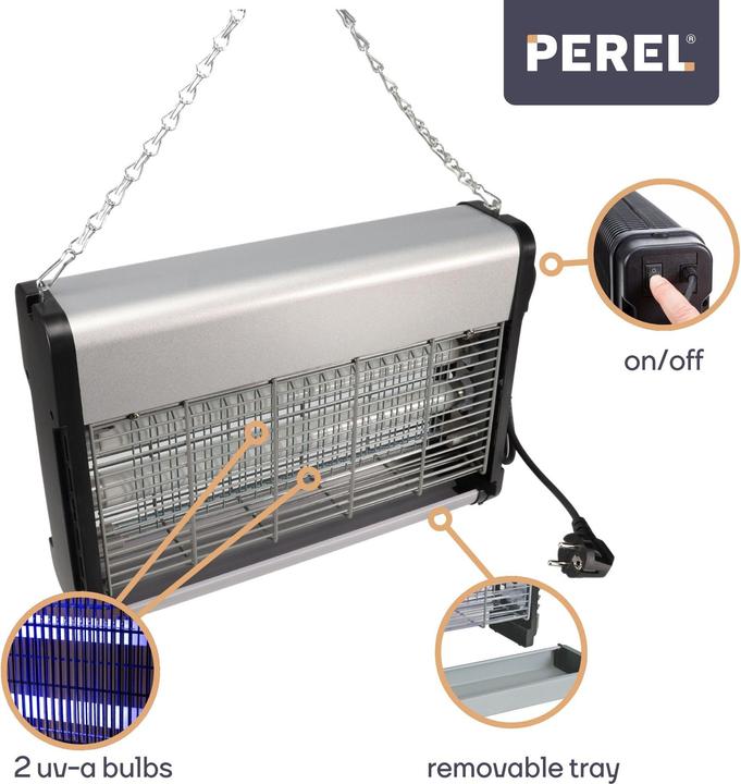 Actual product image Velleman ELECTRIC INSECT KILLER - 2 x 10 W