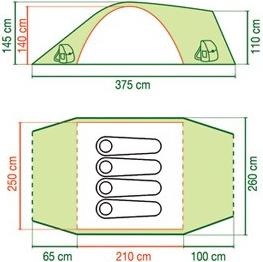 Actual product image Coleman Rock Springs 4 (Dome tent, 6 kg, 4 persons)