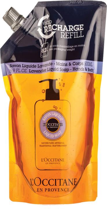 Produktbild L'Occitane Öko-Nachfüllpackung Shea Flüssigseife Lavendel (500 ml)