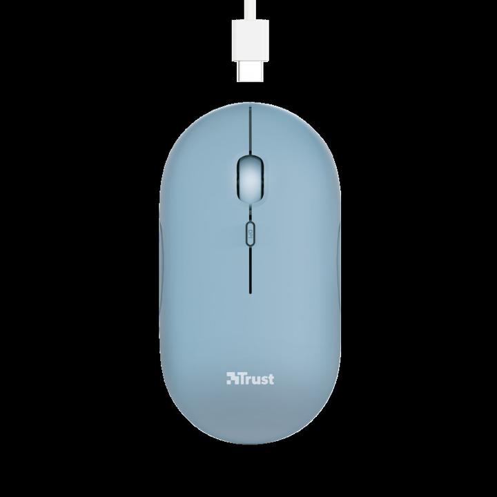 Actual product image Trust Mouse Puck Rechargeable Blue (Wireless)