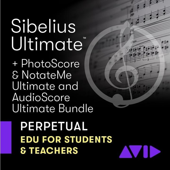 Actual product image Avid Sibelius Ultimate Education + PhotoScore and NotateMe and AudioScore Ultimate (unlimited)