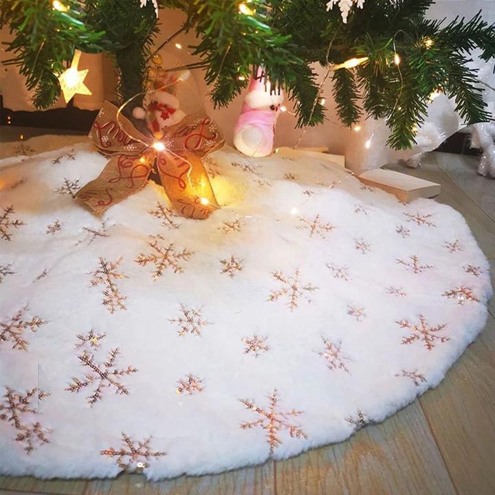 Produktbild Hermex Weihnachtsbaum Decke Christbaum Rock Baumrock Matte Tannenbaum Teppich (1-teilig)