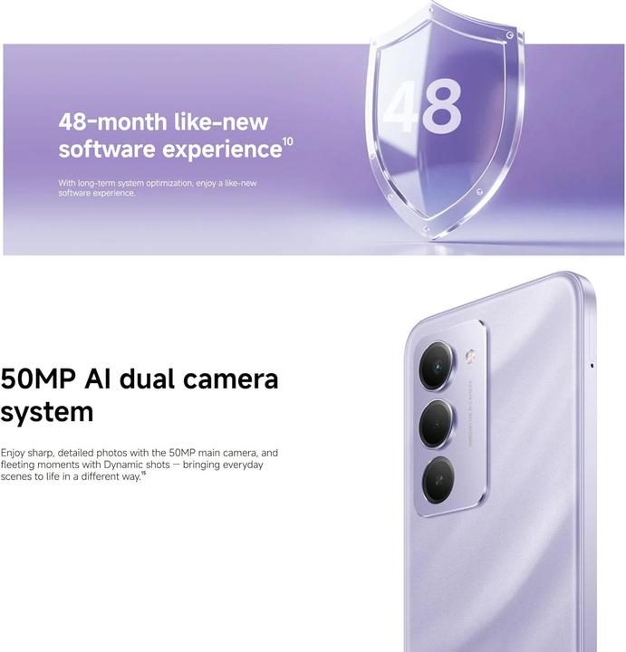 Produktbild Xiaomi Redmi 15 4G (256 GB, Titan Gray, 6.90", Hybrid Dual SIM, 4G)