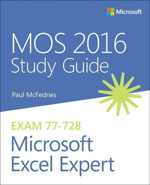 Immagine prodotto MOS Study Guide for Microsoft Excel Expert (Inglese, Paul McFedries, 2017)