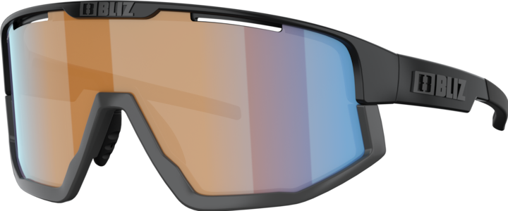 Bliz Fusion Small (Matt Black, Nano Optics Nordic Ligh Coral - Orange w blue multi, Matt Schwarz, Nano Optics Nordic Ligh Coral - Orange w blue multi)
