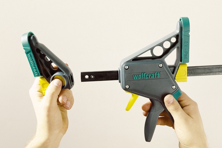 Actual product image wolfcraft Einhandzwinge EHZ „PRO“ 100/300 mm (300 mm)