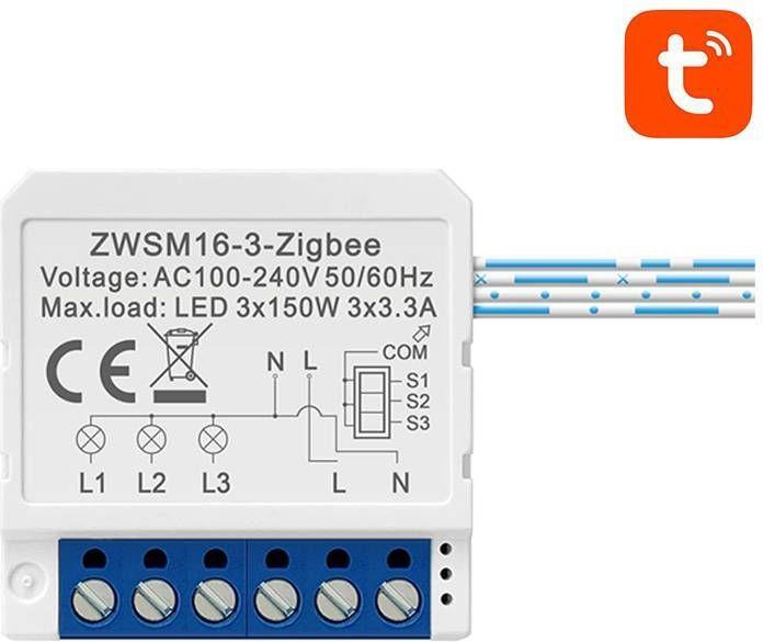 Immagine prodotto Avatto Modulo interruttore intelligente ZigBee ZWSM16-W3 TUYA (Attuatore dell'interruttore)