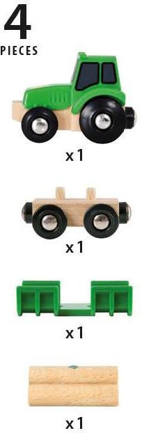 Productafbeelding Brio Houten trekker met lading