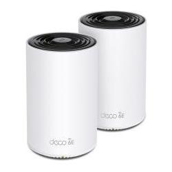 TP-Link (DECO XE75 PRO) AXE5400 Wi-Fi 6E Tri-Band Mesh System, 2 Pack, AI-Driven Mesh, 2.5G & Dual GB LAN pe, Router, We...