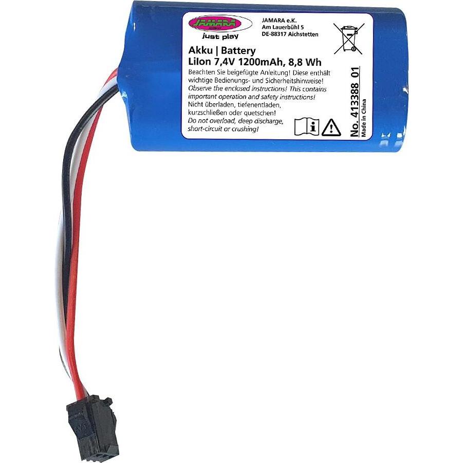 Jamara Akku Bagger Volvo EC160E Metal Li-Ion 7,4V 1200mAh 8,88Wh (7.40 V)