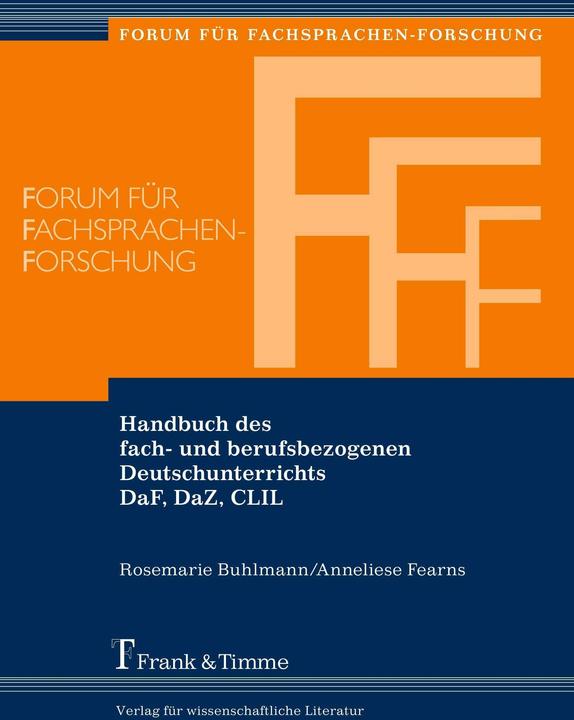 Produktbild Handbuch des fach- und berufsbezogenen Deutschunterrichts DaF, DaZ, CLIL (Deutsch, 2017)