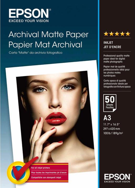 Epson Tappetino d'archivio (189 g/m², A3, 50 x)
