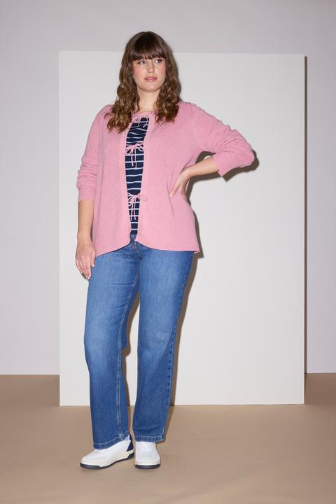 Produktbild Ulla Popken Strickjacke, Schleifenverschluss, Rundhals (54)