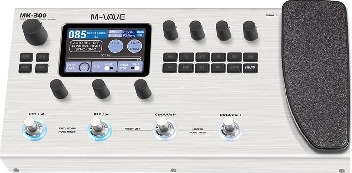 Immagine prodotto M-Vave Multieffetti per chitarra e basso con 320 effetti, 120 amplificatori, looper e drum machine
