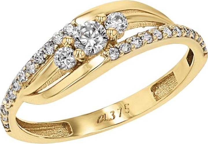 Actual product image Amor Ringe für Damen, Gold 375, Zirkonia synth. (56)