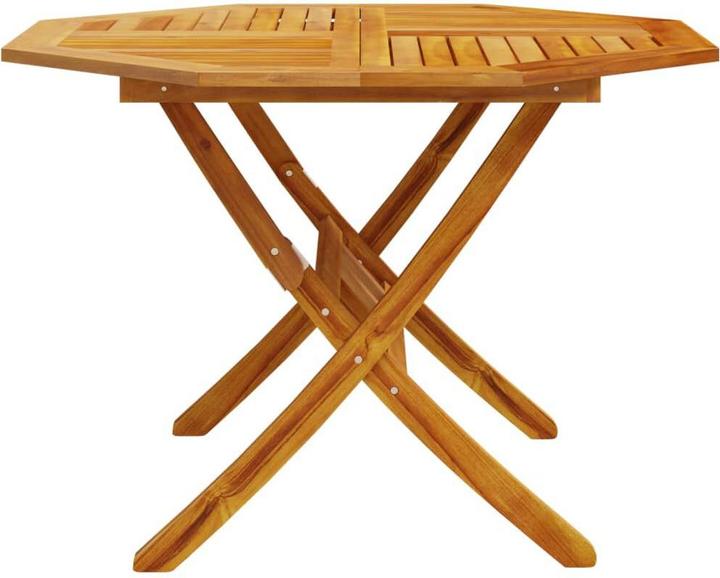 Actual product image vidaXL Gartentisch Klappbar Ø110 x 75 cm Akazie (110 cm)