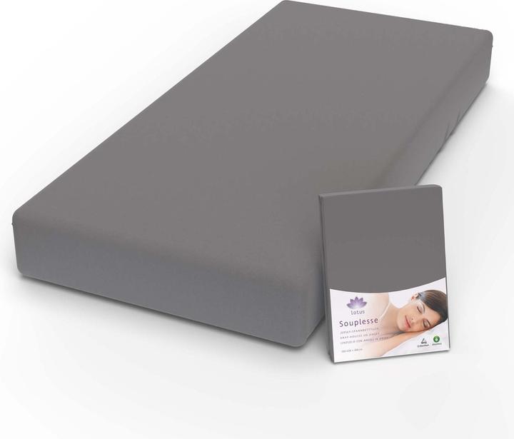 Actual product image Lotus Bettwaren Jersey fitted sheet Souplesse (120 x 200 cm)