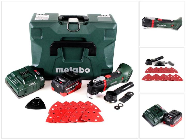 Actual product image Metabo MT 18 LTX Battery Multitool 18V ( 613021840 ) OIS/Starlock compatible + 1x Battery 5,5Ah + Charger
