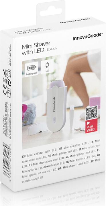 Immagine prodotto InnovaGoods Mini rasoio ricaricabile con luce LED Epiluch