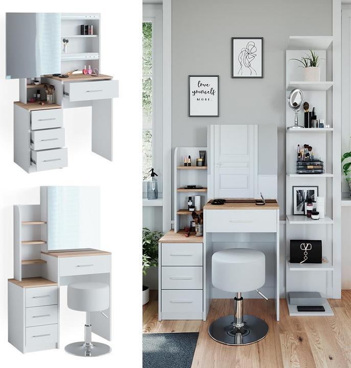 Image du produit Vicco Conrada mit Hocker (80 x 36 x 131.60 cm)