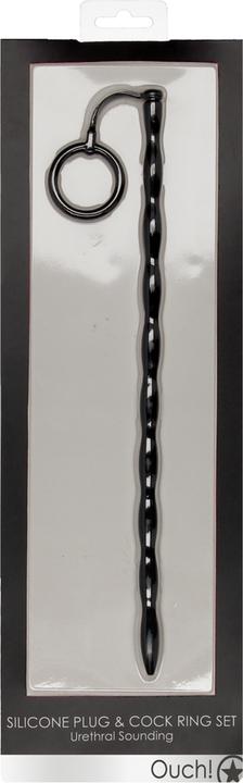 Ouch! Silicone Plug & Cock Ring Set