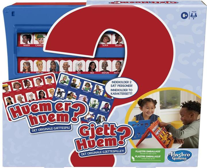 Actual product image Hasbro Gaming - Guess Who Nordic (F6105) (Norwegian, Danish)