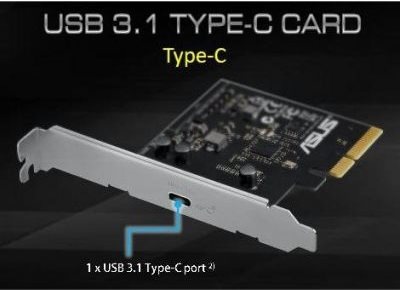 Produktbild ASUS USB 3.1 TYPE C CARD (PCIe)