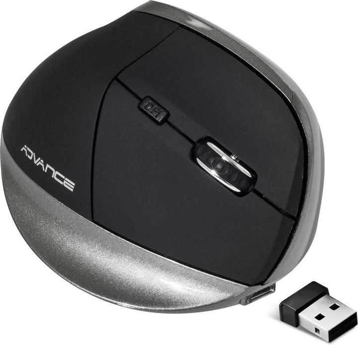 Actual product image Advance Souris Sans Fil Ergonomique Vertical Plus (Noir) (Wireless)