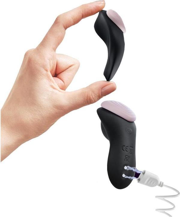 Produktbild Blush Temptasia Heartbeat - Mini Discreet Wearable Panty Vibrator in Pink - 2 Button Wireless Remote Contr