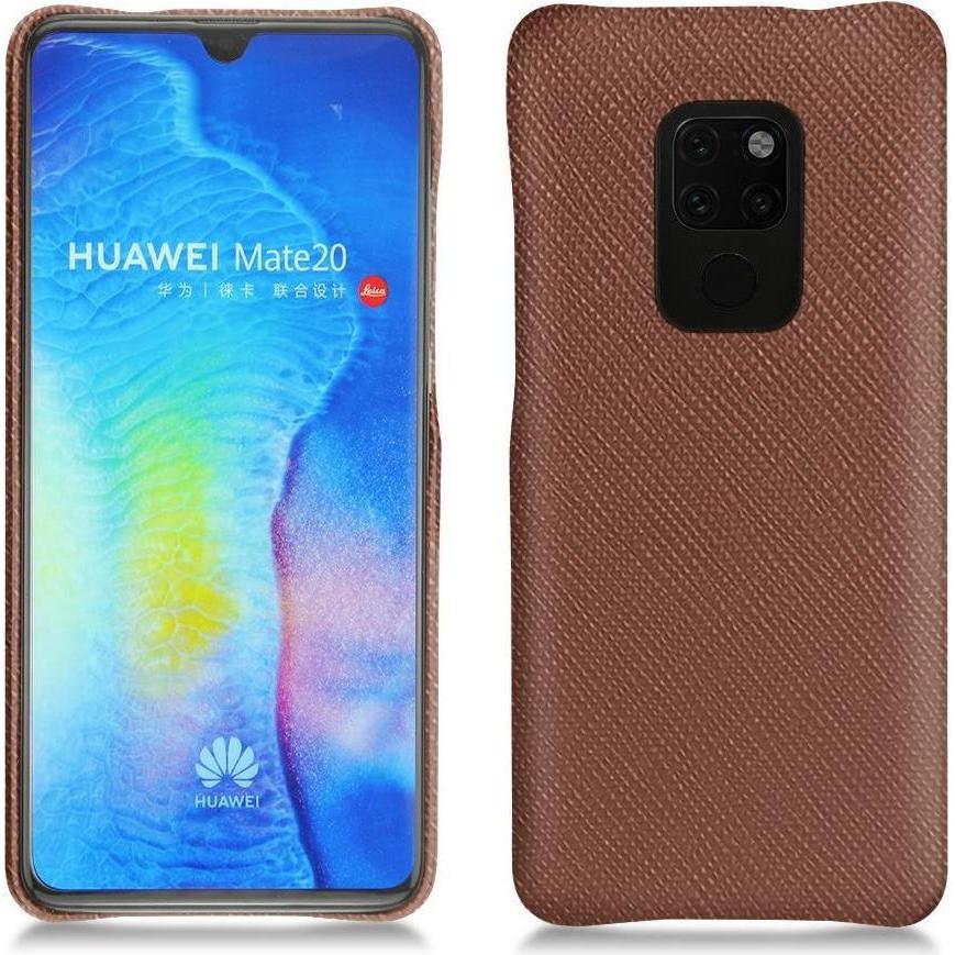 Noreve Lederschutzhülle (Huawei Mate 20), Smartphone Hülle, Braun