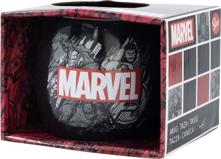 Productafbeelding Stor Young Adult - Marvel - Mok Globe Céramique en Boîte Cadeau - Marvel Patern - 380 ML (380 ml)