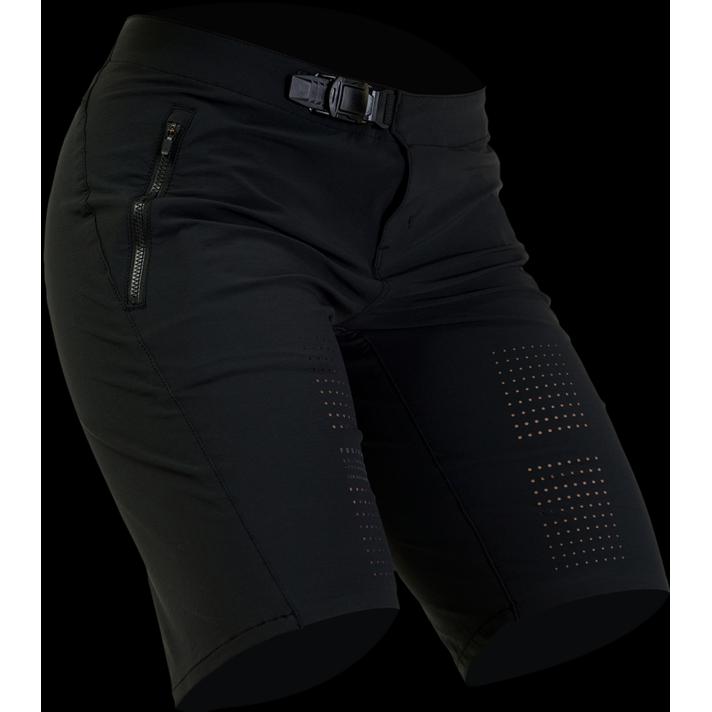 Fox, Damen, Velohosen, Short 24 W Flexair Blk (XL), Schwarz, XL