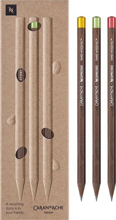 Actual product image Caran d'Ache Nespresso Swisswood (3 mm, HB, 3 x)