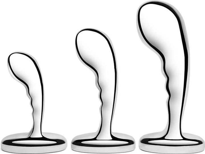 Produktbild Earthly Body b-Vibe Stainless Steel P-Spot Training Set: Anal Plugs for Progressive Stimulation