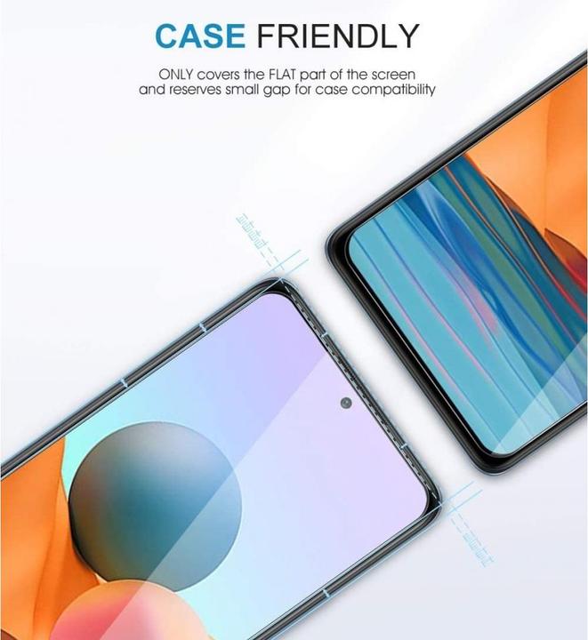 Produktbild Screenguard Xiaomi Redmi Note 10 Pro Panzerglas Schutzfolie Case Friendly Design (1 Stk., Xiaomi Redmi Note 10 Pro)
