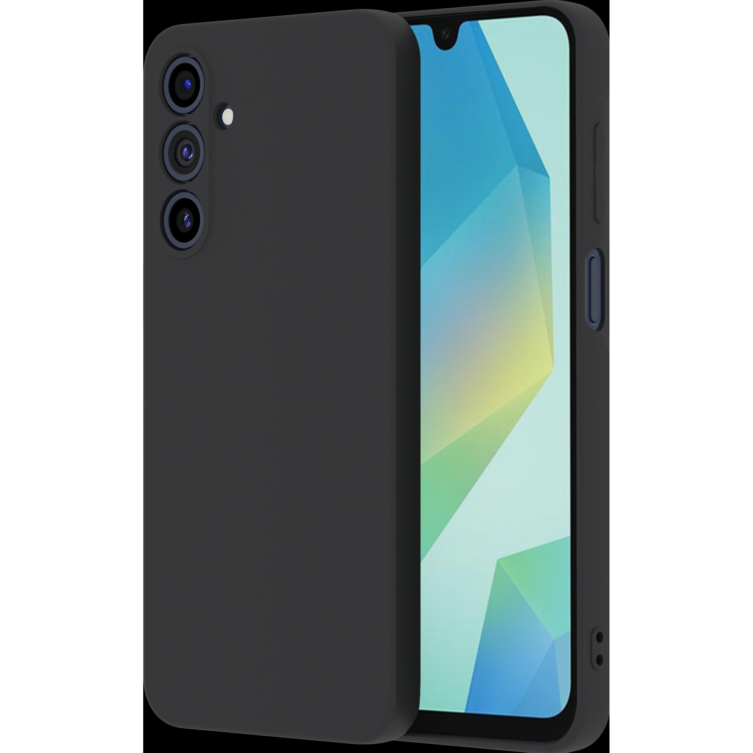 Cazy Silikon Hülle Soft TPU Schutz (Samsung Galaxy A16), Smartphone Hülle, Schwarz