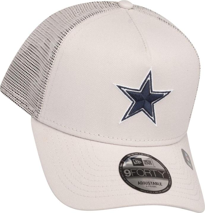 Actual product image New Era A-Frame Mesh Trucker Cap - Dallas Cowboys stone