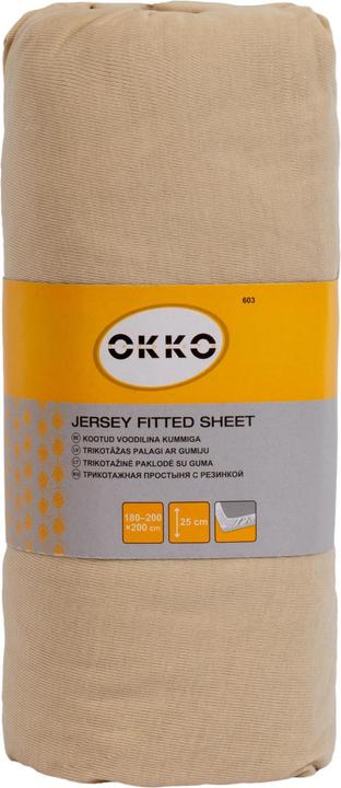 Productafbeelding Okko Ledikantlaken Polycott160x200+25Cm Zand603 (160 x 200 cm)