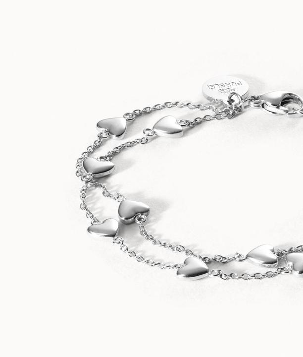 Image du produit Purelei Alohi Heart Armband silber (16 cm, Acier inoxydable plaqué or 18 carats)