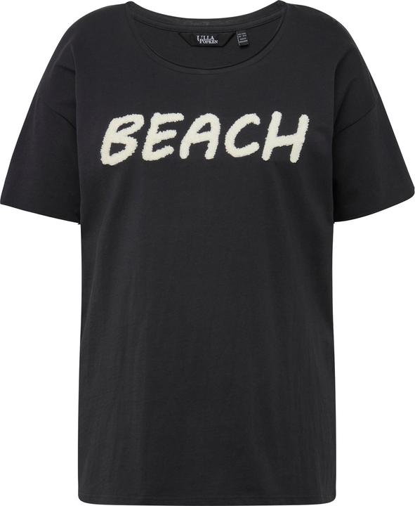 Produktbild Ulla Popken T-Shirt, Frottee-Schriftzug, Oversized, Rundhals, Halbarm (46, 48)