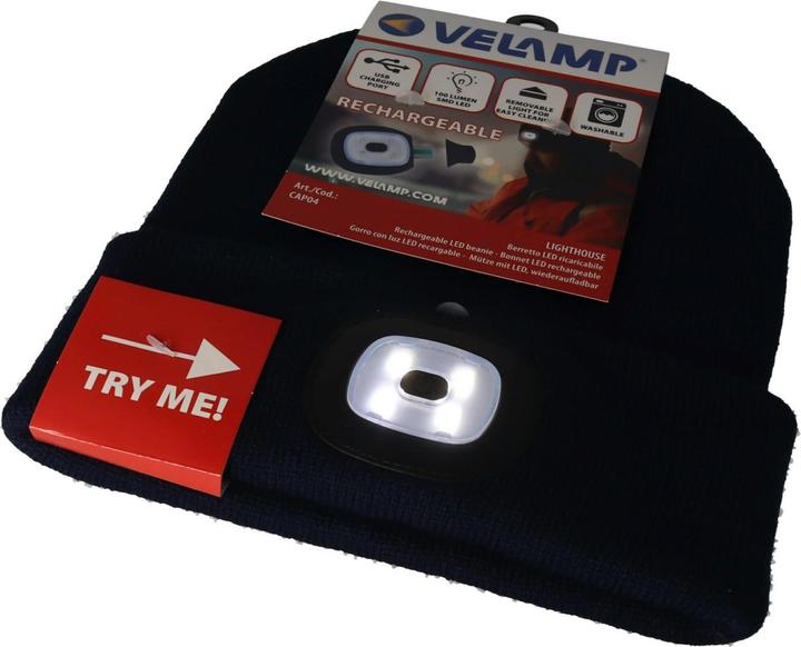 Image du produit Velamp Mütze mit LED-Frontleuchte (100 lm)