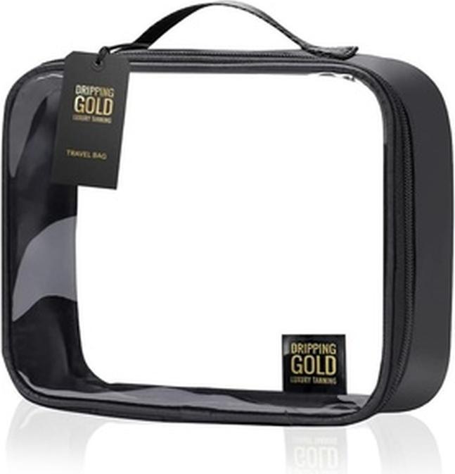 Sosu Dripping Gold Transparent Travel Bag Waterproof Cosmetic Bag for Make-Up