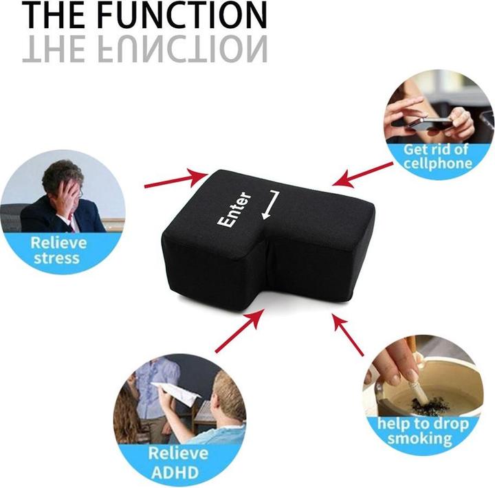 Actual product image Cover-Discount Anti Stress Enter button with USB connection