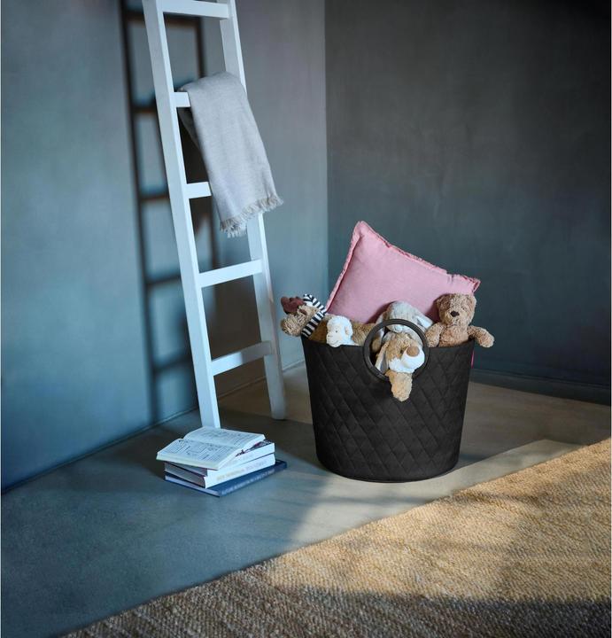 Produktbild reisenthel Aufbewahrungsbox Frame Rhombus Schwarz (42 x 40 cm, 35 l)