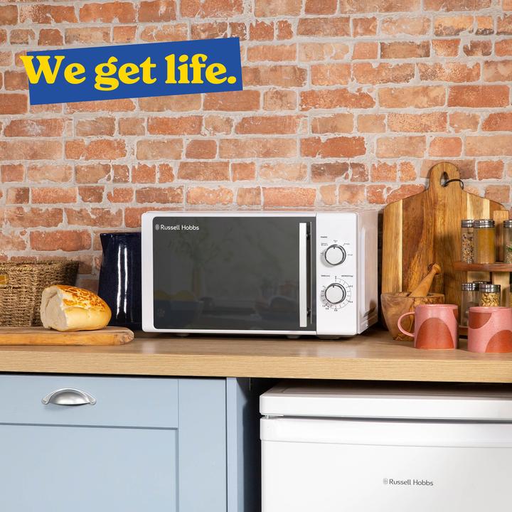 Actual product image Russell Hobbs RHM2060 – Manuelle Mikrowelle, 20 L, Weiss (20 l)