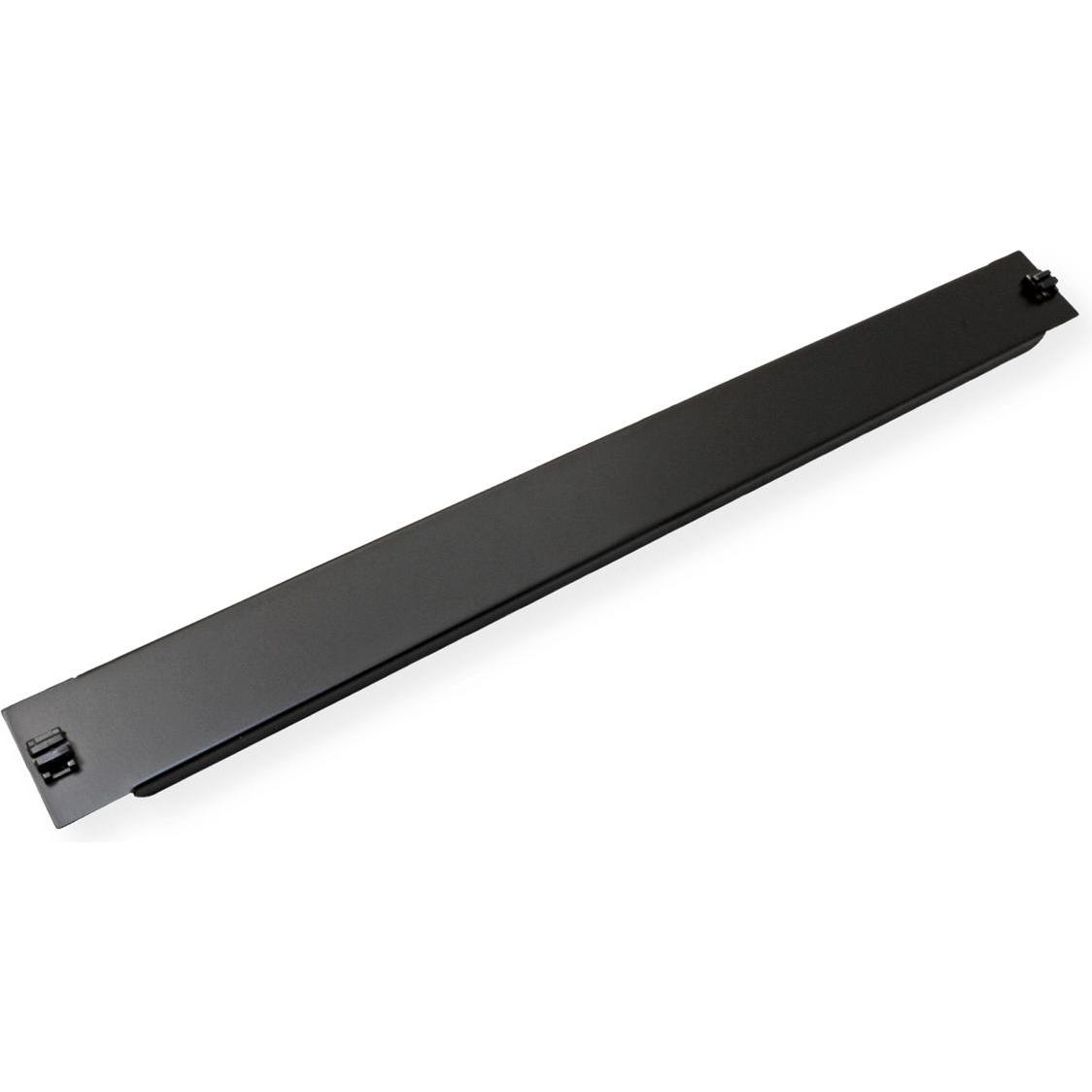 Value 19" 1HE Abdeckplatte, werkzeuglos, einrastbar, Serverschrank Zubehör, Schwarz